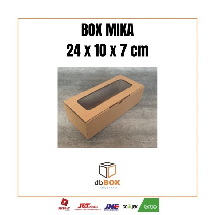 

BOX MIKA 24x10x7 cm | Box Die Cut & Easy Usage | Box Kue Bolu Brownis KARDUS MURAH | KARDUS BOX |KARDUS DIECUT