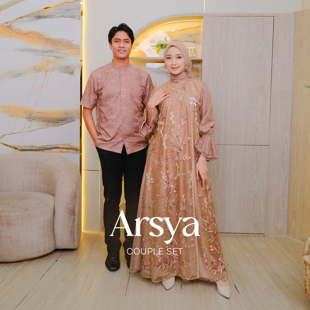 Arsya Gamis Payet Brocade Couple Premium Exclusive Special Series (GAMIS SAJA)