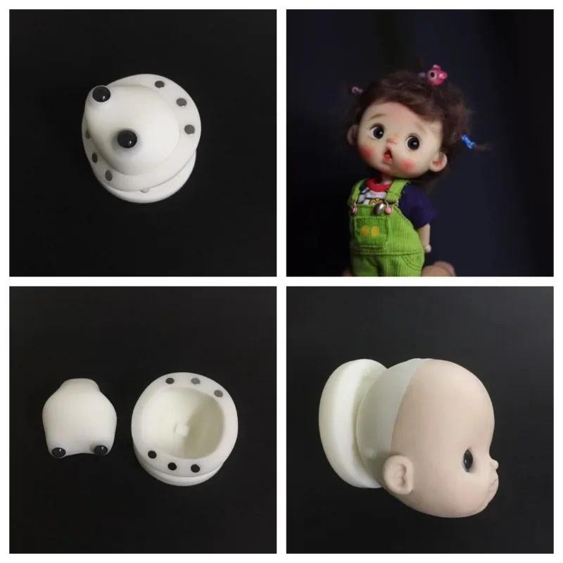 

Pottery Doll Head Obll Craniotomy Mold DIY Ceramic Creative Handmade Doll /Anime Cartoon Character Head Contour Molding Tools