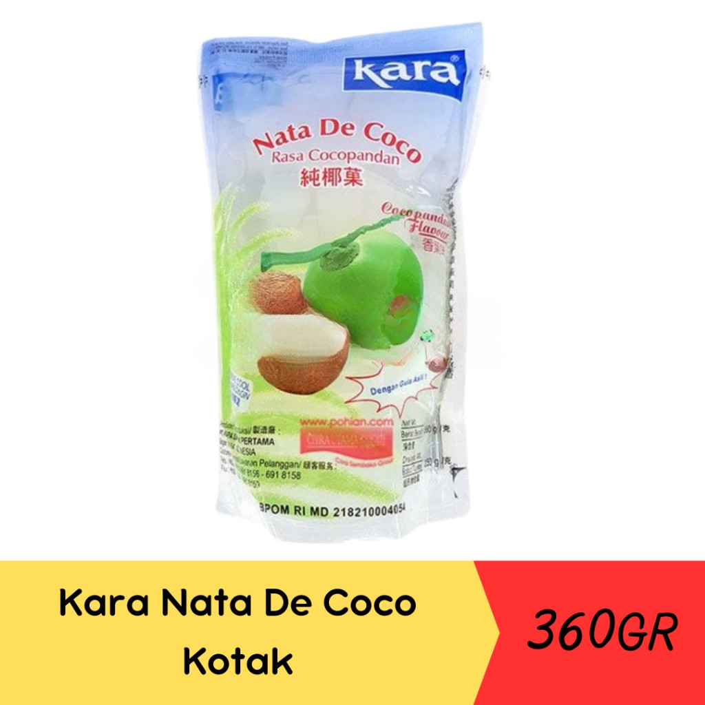 

Kara Nata De Coco Cocopandan Kotak 360Gr ecer