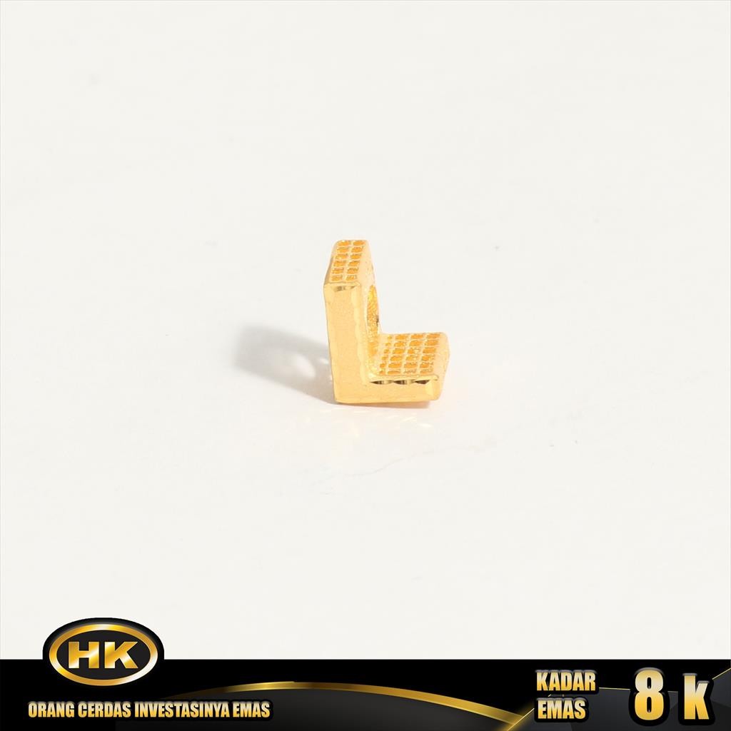 HK Mustika Gold - Liontin Emas 8K - Huruf L