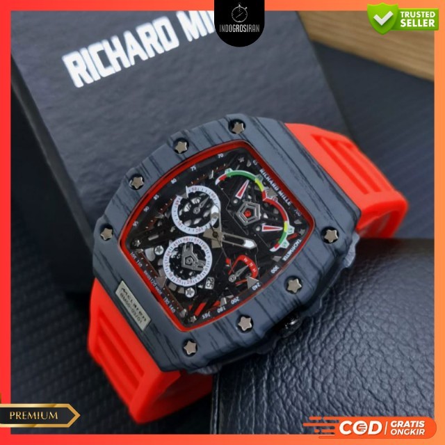 Jam Tangan Pria Sporty R7820M PW Tanggal Aktif Tali rubber Free Box Bisa COD