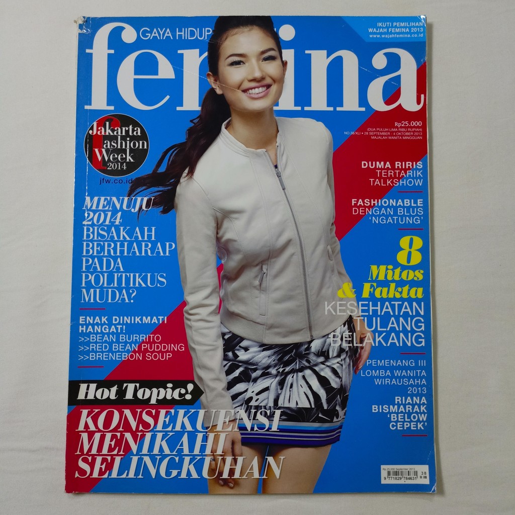 Majalah Femina Cover Duma Riris Tahun 2013