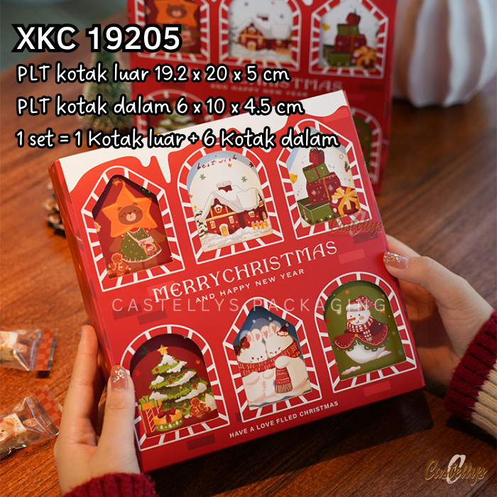 

Kotak Box Natal XKC 19205 Kue Kering Cookies Nastar Hampers Christmas