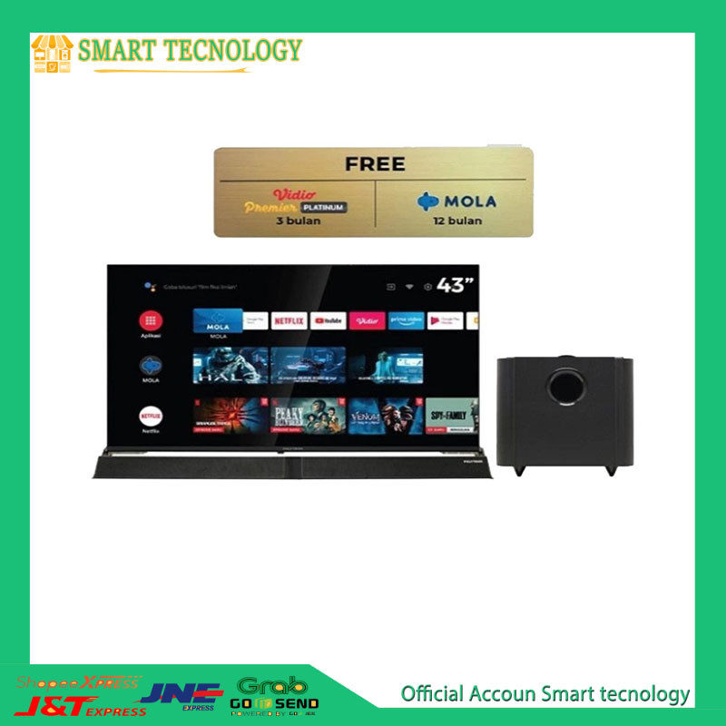 POLYTRON 32 INC ANDROID TV Google TV 32 inch PLD 32BG9058 GARANSI RESMI free ongkir bandar lampung g