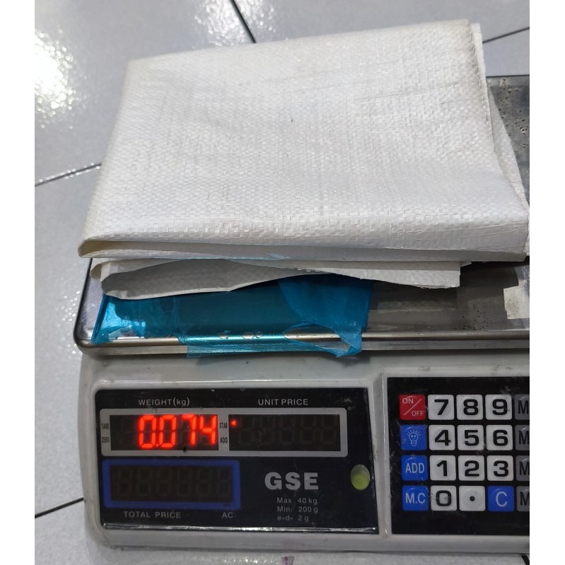 Karung Plastik 50x90cm D900 Untuk Pakan, Pupuk, dll Setara Pakan 25kg (50 cm x 90 cm )-Putih