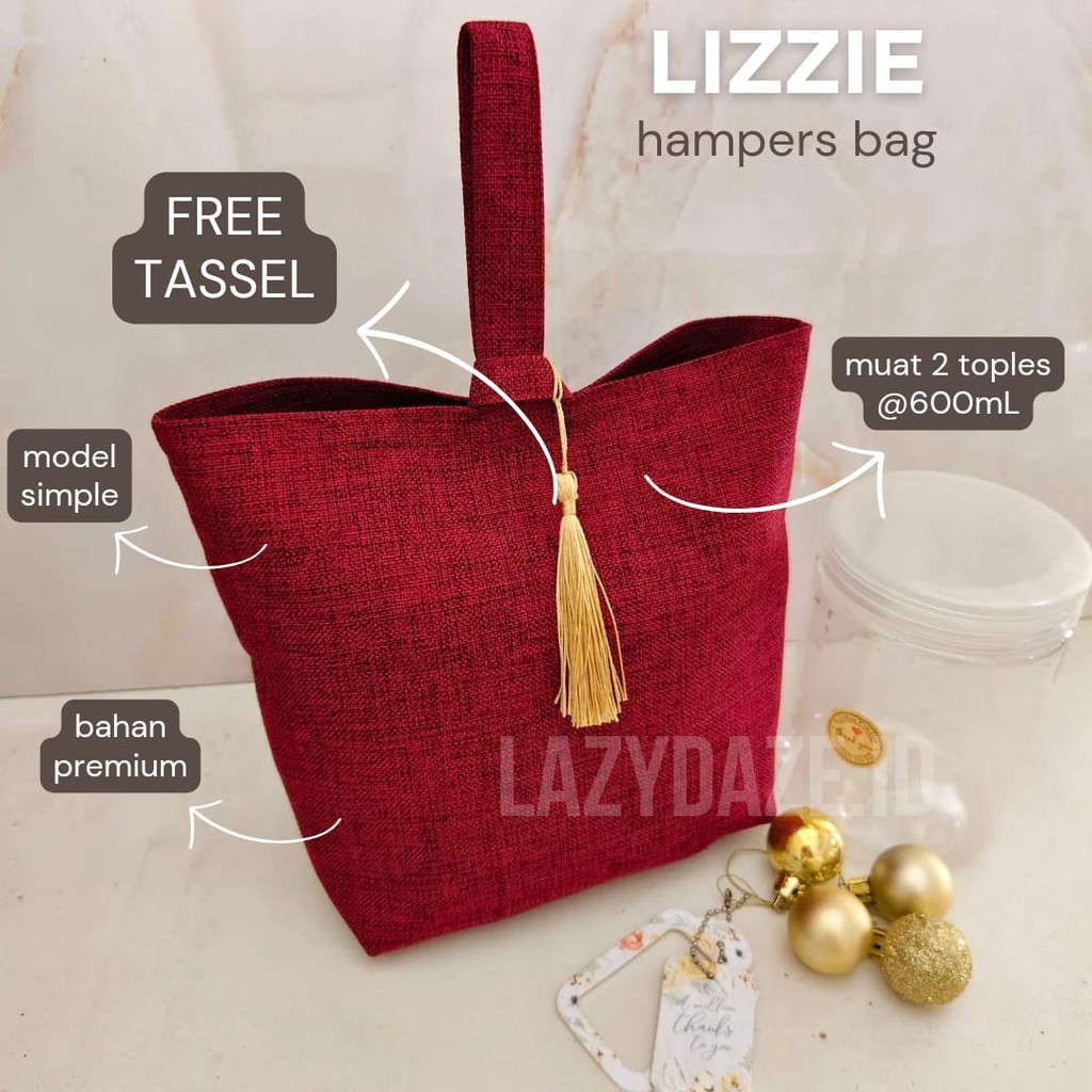 

LZ| Tas Hampers Natal Imlek Lebaran FREE TASSEL - LIZZIE BAG