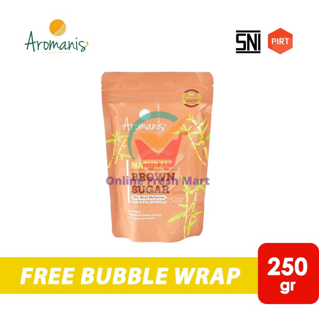 

Aromanis Natural Brown Sugar (Pouch 250 gr) - Online Fresh Mart Denpasar