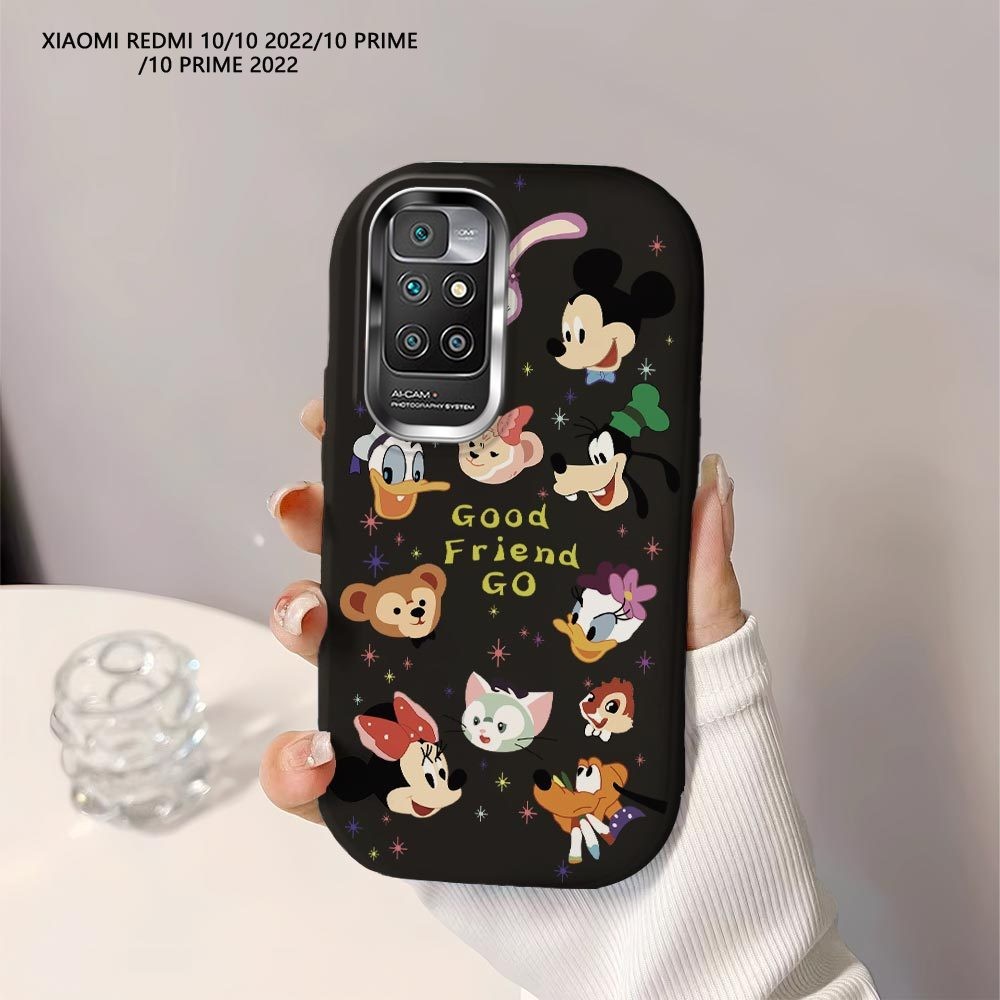 Softcase Untuk Xiaomi Redmi 10 Prime 10A 10C 12 12C 11A 13 13C 5G Cartoon Disney Character Back Cove