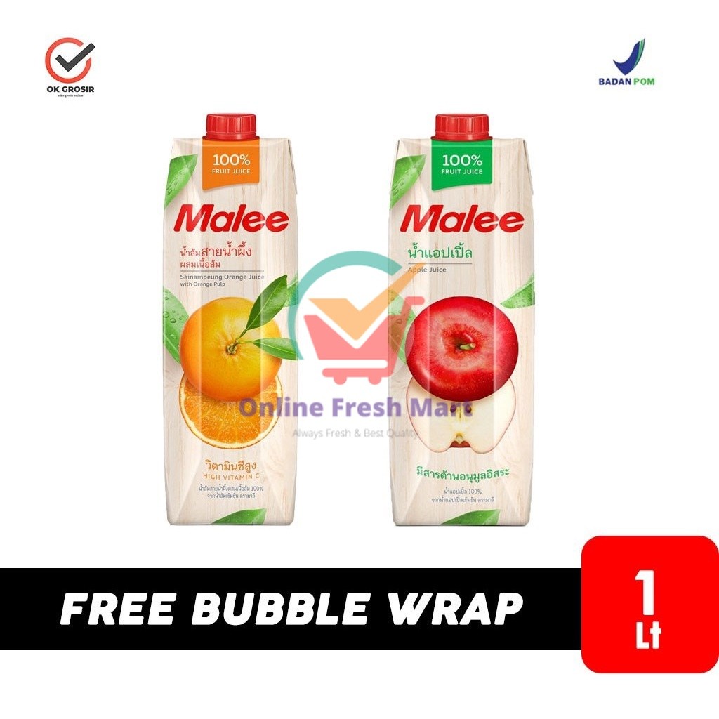 

Malee Mandarin / Apple Juices / 100% Jus Buah Asli (1 Liter) - Online Fresh Mart Denpasar