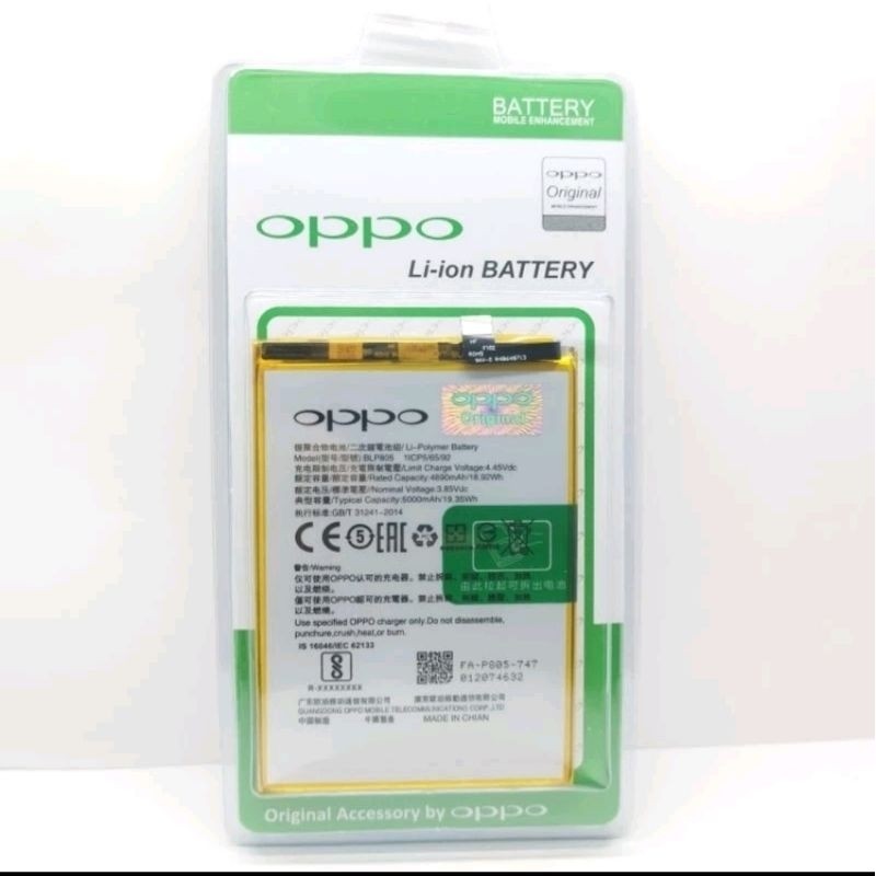 Baterai Batre OPPO A16 CPH2269 / Oppo A53 / A54 / A54S / A33 2020 / Oppo A93 / A55 / A74 5G BLP805 B