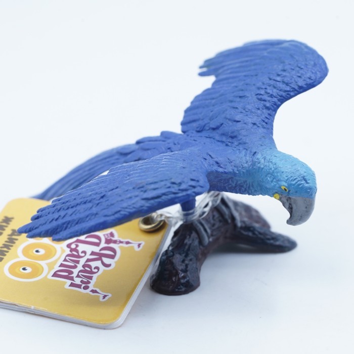 Hyacinth Macaw Bird  Burung Makau Makaw Macau Kecil Mainan Figure Binatang Miniature Hewan Animal Fi