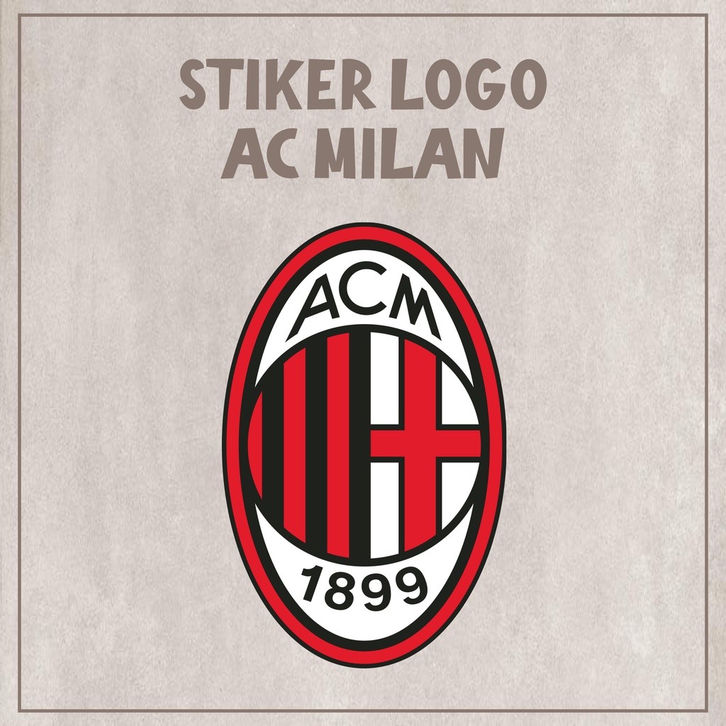 

Stiker Sticker Helm LOGO laptop Handphone Motor Mobil AC MILAN