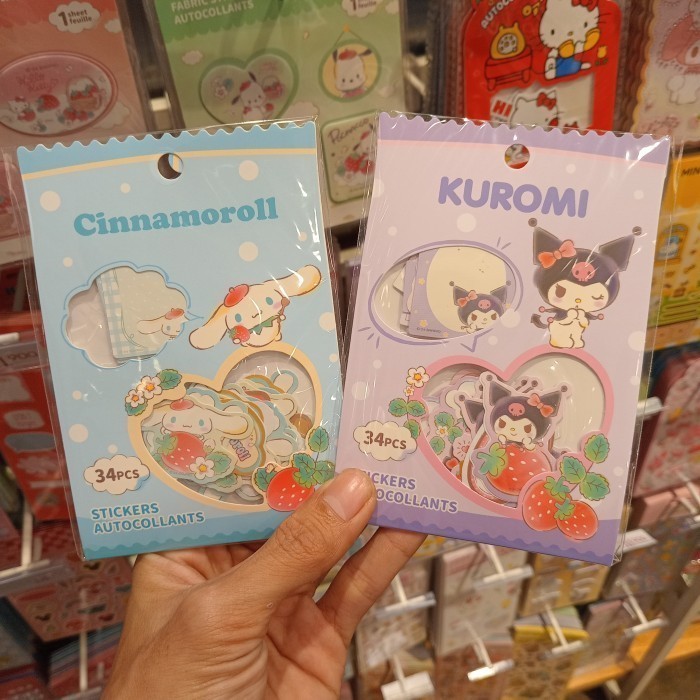 

MINISO Sanrio Two-Sort Stickers - Stiker Cantik Karakter - Mainan Anak Dan Dewasa