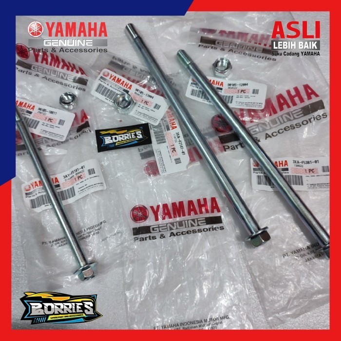 As Mur 3 Set Roda Depan Belakang Dan As Arm Set Yamaha F1Zr Fizr Origi - set as mur baut berkualitas
