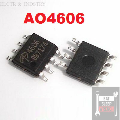 AO4606 AO4606C 4606 SOP8 SMD - Transistor IC dan mosfet