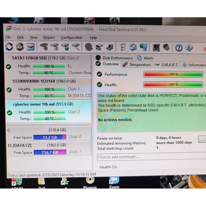 SSD M2 2230 PCIe NVMe 512GB 1TB ssd52 - 128GB