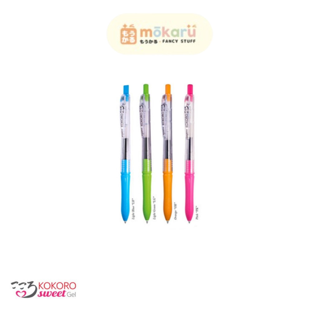 

Zebra Kokoro SWEET Gel Pen Pulpen Gel 0,5mm Tinta Hitam Pulpen Gel Kokoro Sweet Casing Warna Dijual Satuan