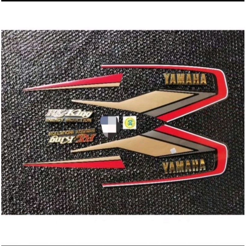 striping body stiker RX-king cobra set emblem RX-king bibir merah 1992 th