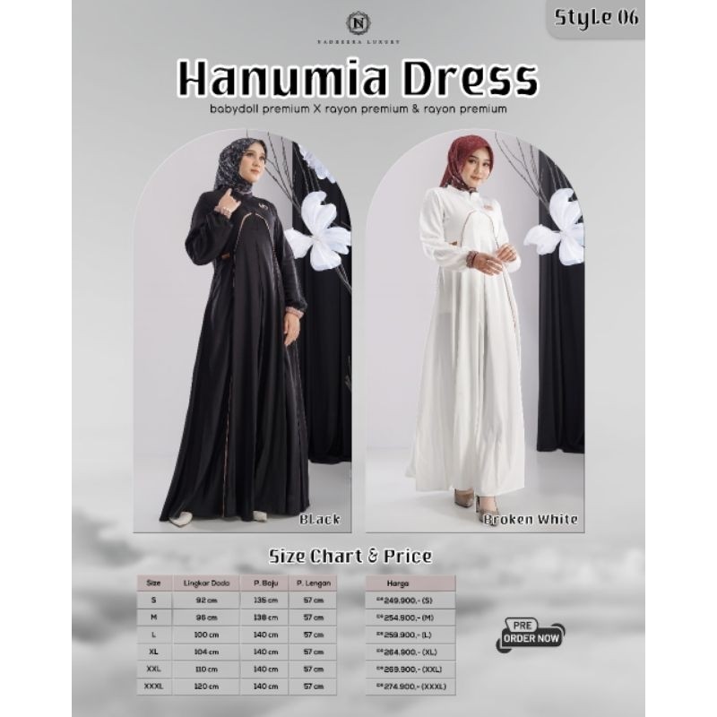 Dress SULTAN ,HANUMIA DRESS style 1- 8 ori nadheera luxury  original agen Demak, Dress rekomendasi u