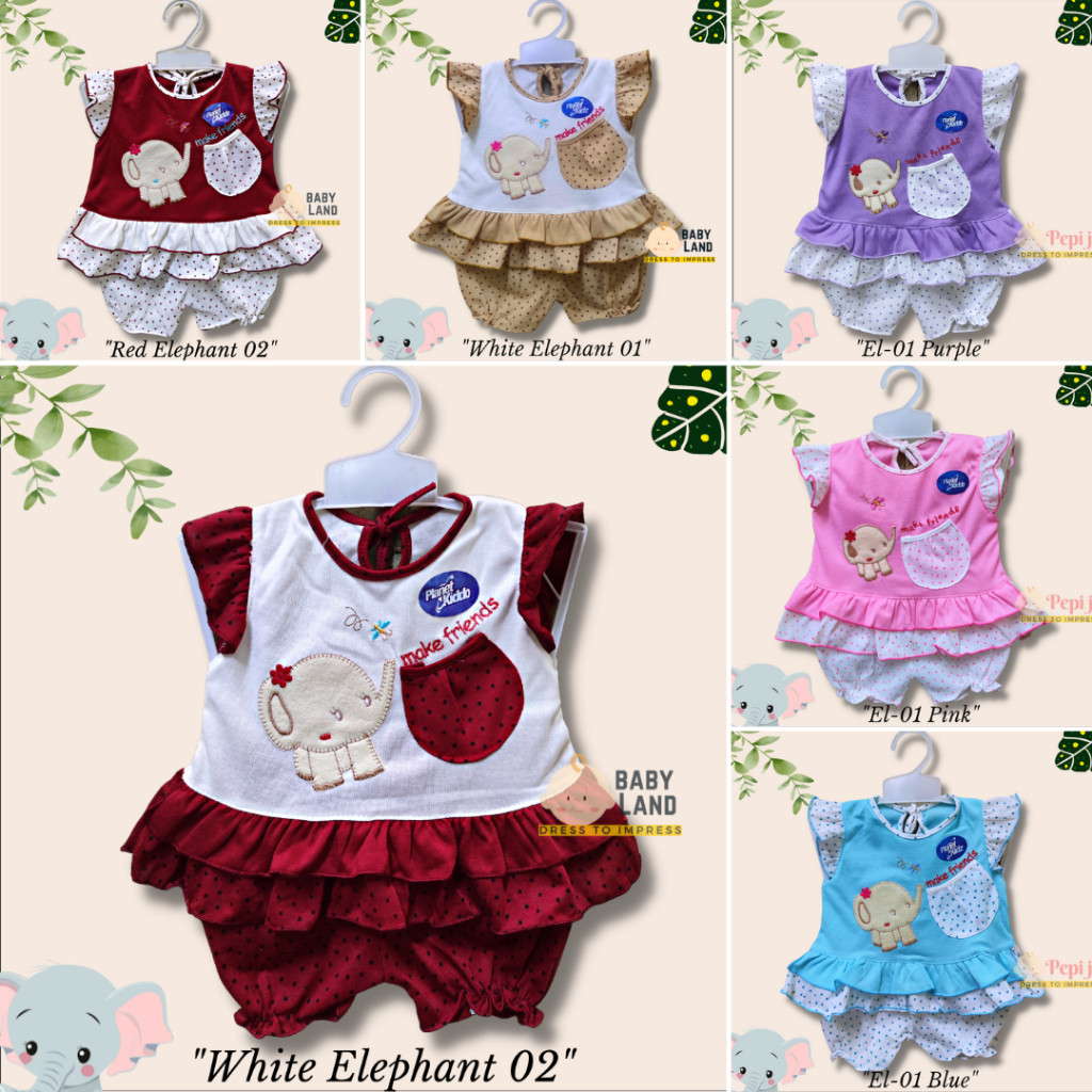 FASHION BAYI DAN ANAK // Pepi Jr - Dress bayi perempuan 0-18 bulan murah / baju bayi perempuan FREE 