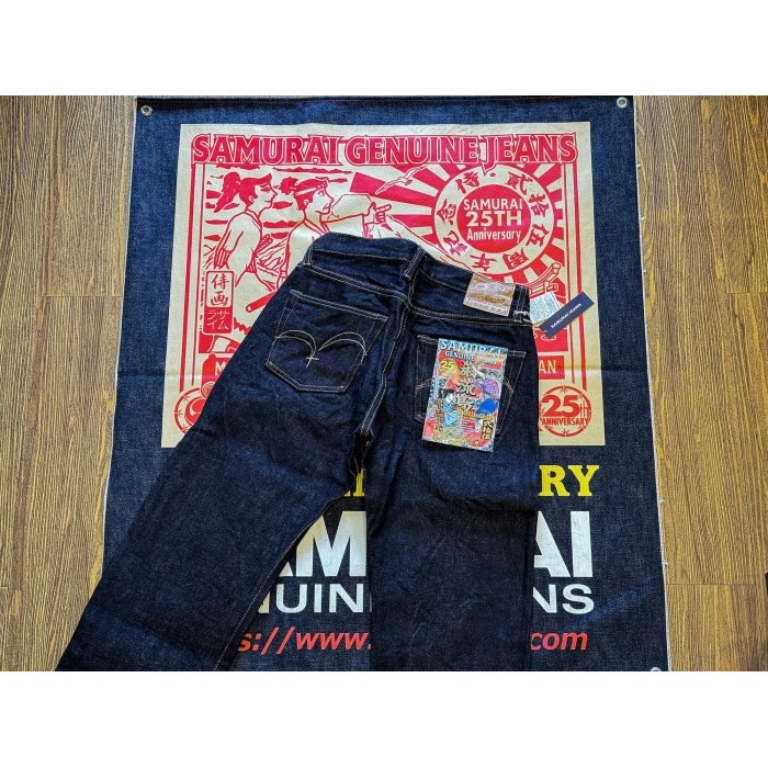 Samurai “Ganryu-Jima” S510XX25oz - 25th Anniversary Special 25oz Selvage Jeans - 30