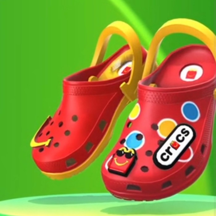 Mcdonalds Crocs Happy Meal Toys Mcd x Crocs mc donalds - Putih