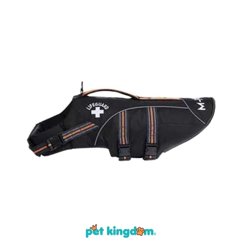 M-Pets Ukuran L Jaket Pelampung Anjing - Hitam Dog Swimming Vest Jaket Pelampung Anabul Rompi Kesela