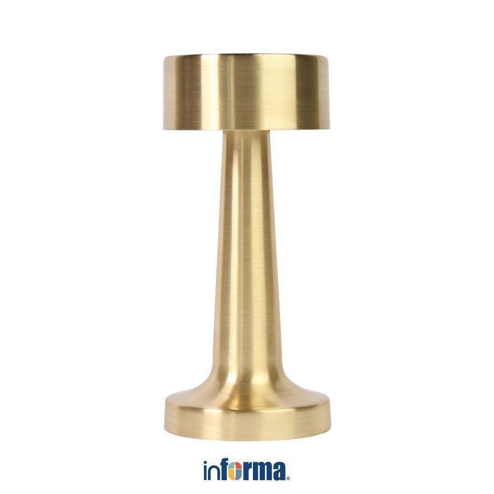 Informa Lampu Meja Led Rechargeable Sentuh - Gold Decorative Table Lamp Lampu Dekorasi Meja Serbagun