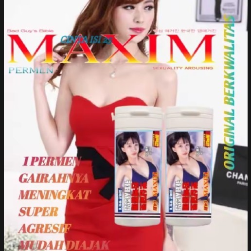 

Original Permen Maxim gum love Korea bikin Grah laris banyak dicari Miss girl mudah dibawa woman wanita isi 25