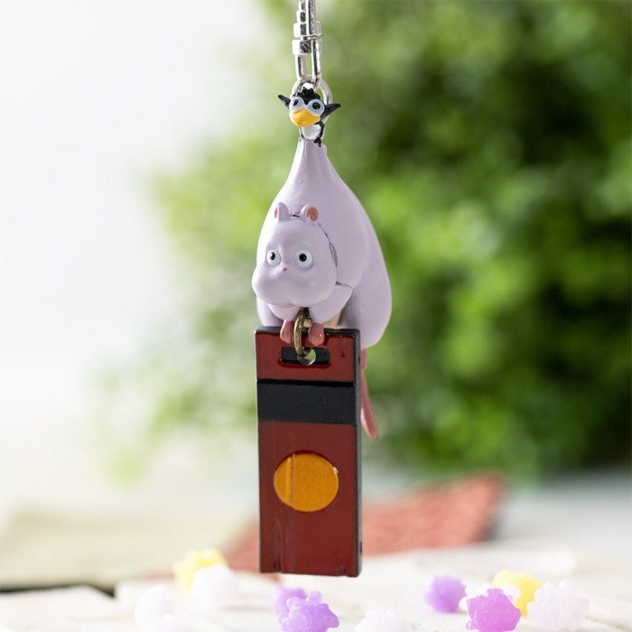 "Q.LnS" - TERMURAH Ghibli Key Chain jiji ponyo laputa Porco Rosso key ring gantungan kunc - Boh tiku