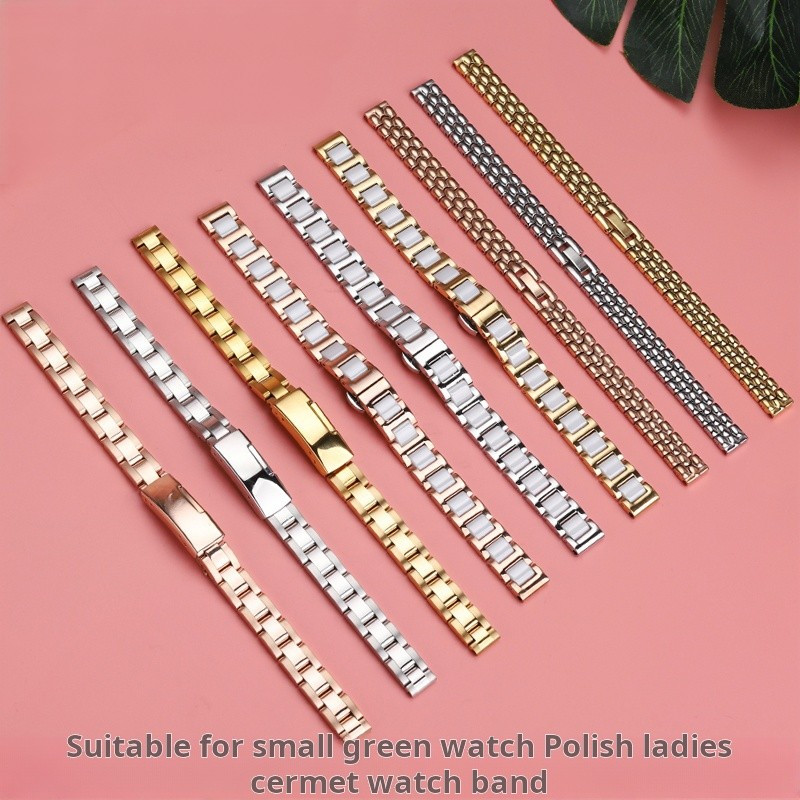 6mm 8mm 10mm 12mm 14m Ladies watband For Casio Fossil Longines DW Swarovski stainless steel women wa