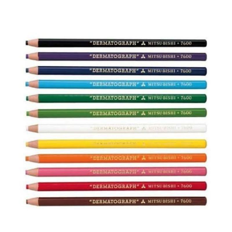 

Ay00! Pensil Dermatograph Mitsubishi Pensil Kaca (1Pak/12Pcs)