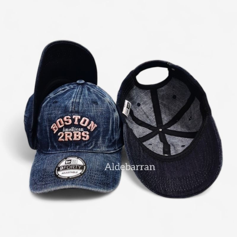 Topi Jeans Pria Model Baseball Logo Bordir Bisa Cod