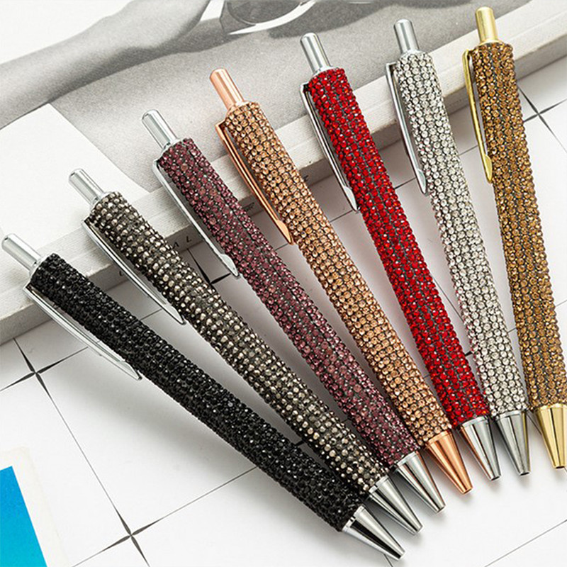 

Glitter Sequin Crystal Pen 0.5mm Black Refill Ballpoint Pen Office Stationery Gel Pen Student Writing Tools Office Supplies