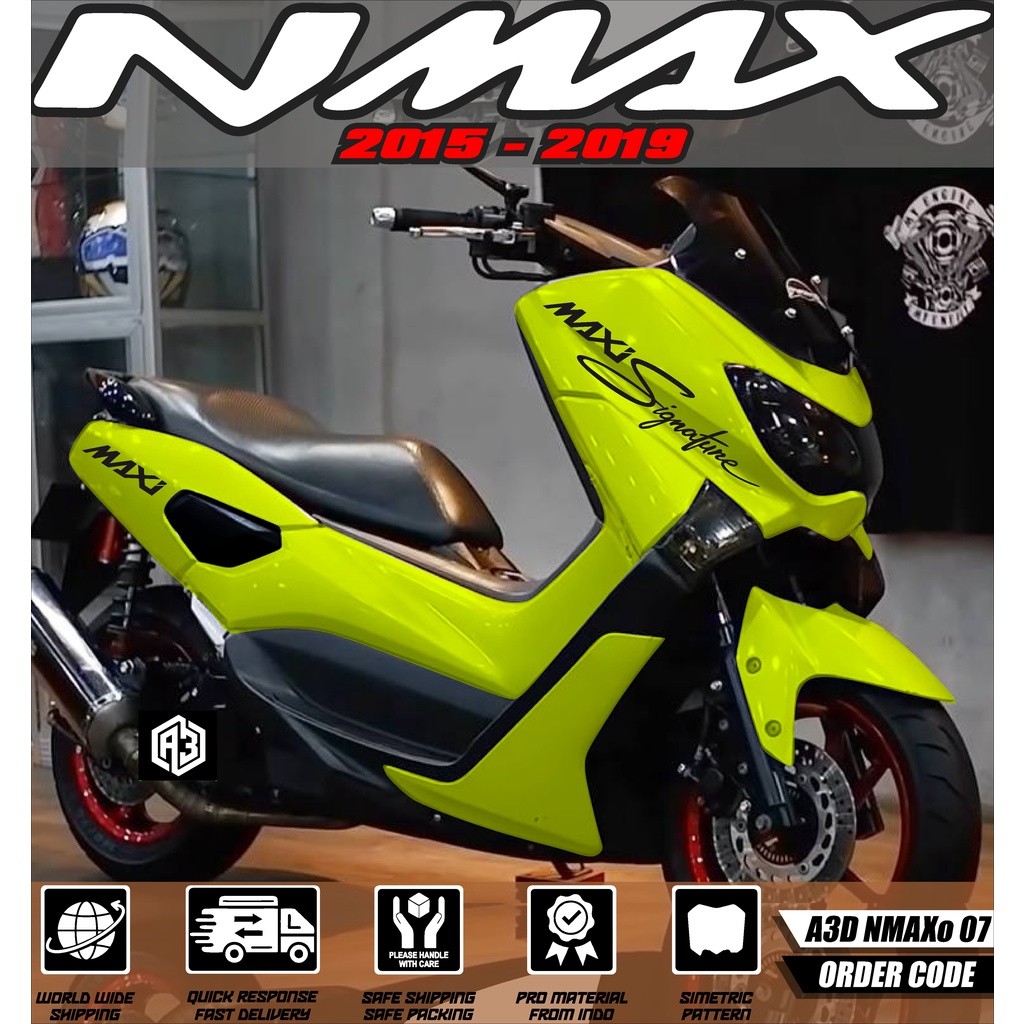 Decal Sticker Nmax Lama 2015-2019 Fullbody Decal Nmax Polos Sticker Yamaha Nmax 2015-2019 old Fullbo