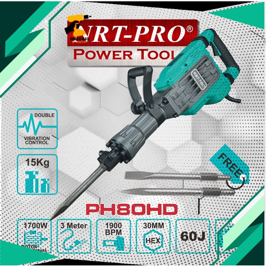 HAMMER DEMOLITION / BOR BOBOK BETON / JACK HAMMER PH 80 HD NRT-PRO