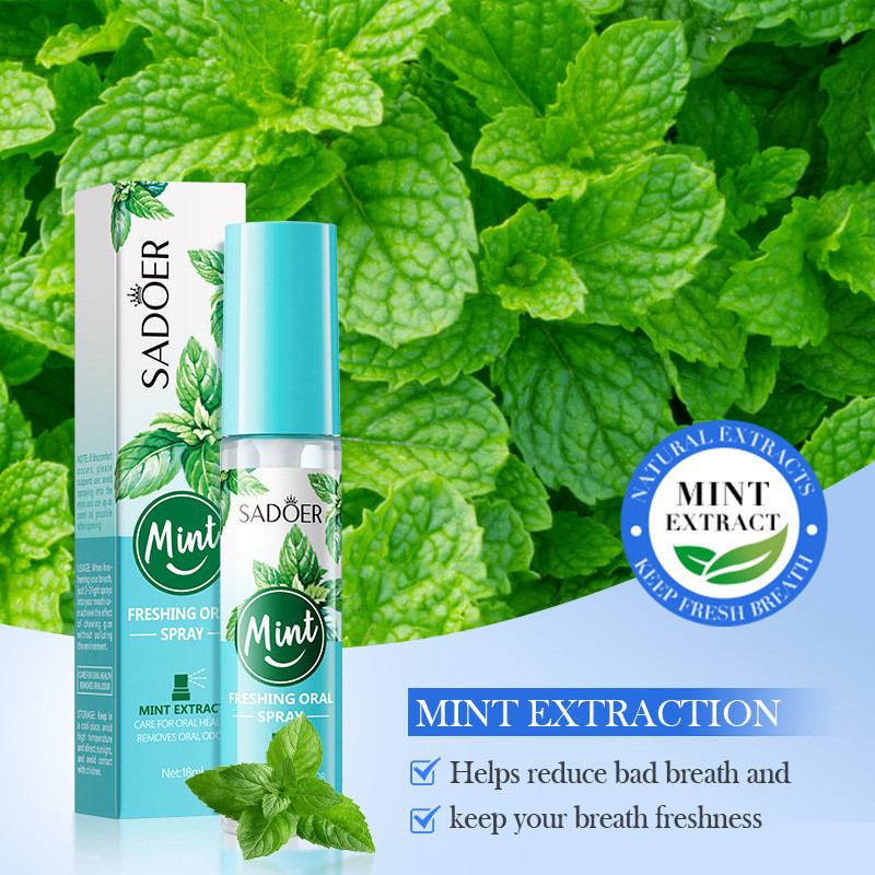 Ready Semprotan Oral Semprotan Mulut Persik Portabel Semprotan Penyegar Nafas Semprotan Penghilang B