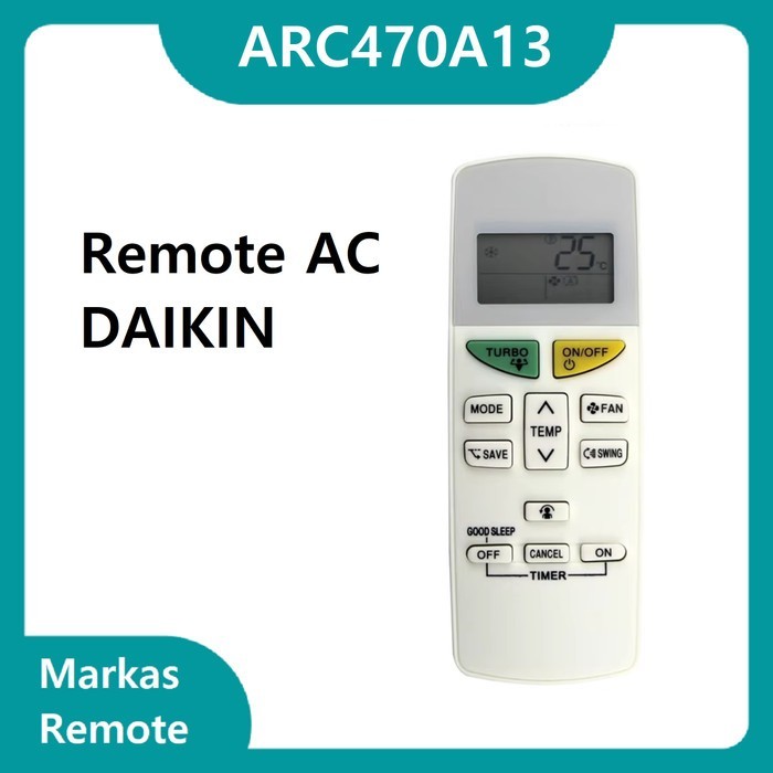 Remote Remot Ac Daikin ARC470A13 ARC470413