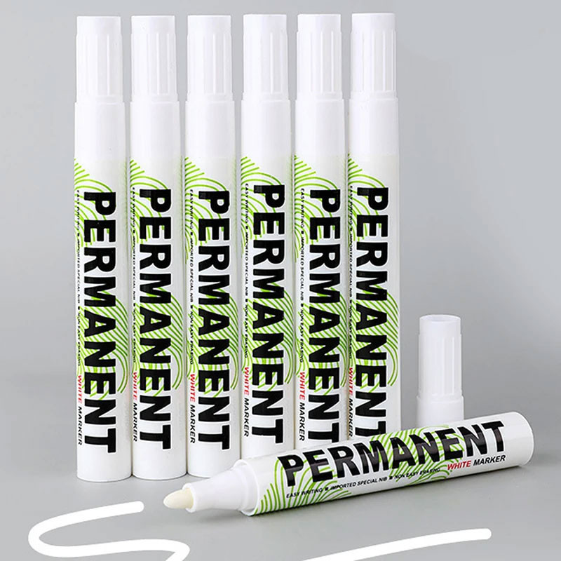 

TISERA - WHITE MARKER Spidol Ban Permanen Oil Based Marker Waterproof 2mm - SNE-828