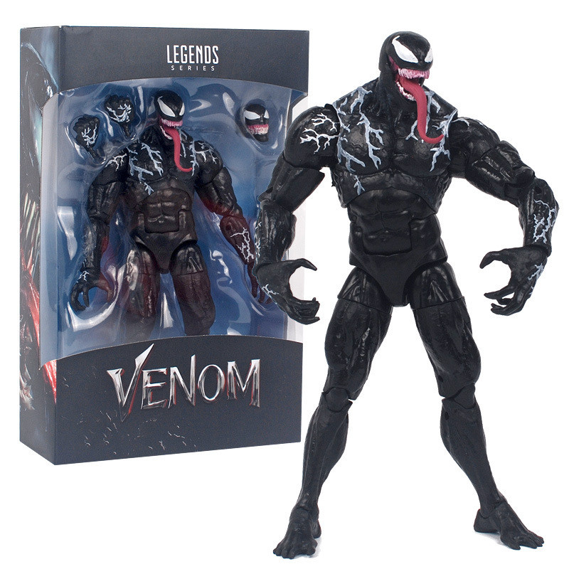 

20CM Marvel Venom 2 legends Action Figure Joint Movable Toys Change Face Statue Model Doll Collectible kids Toy Gift