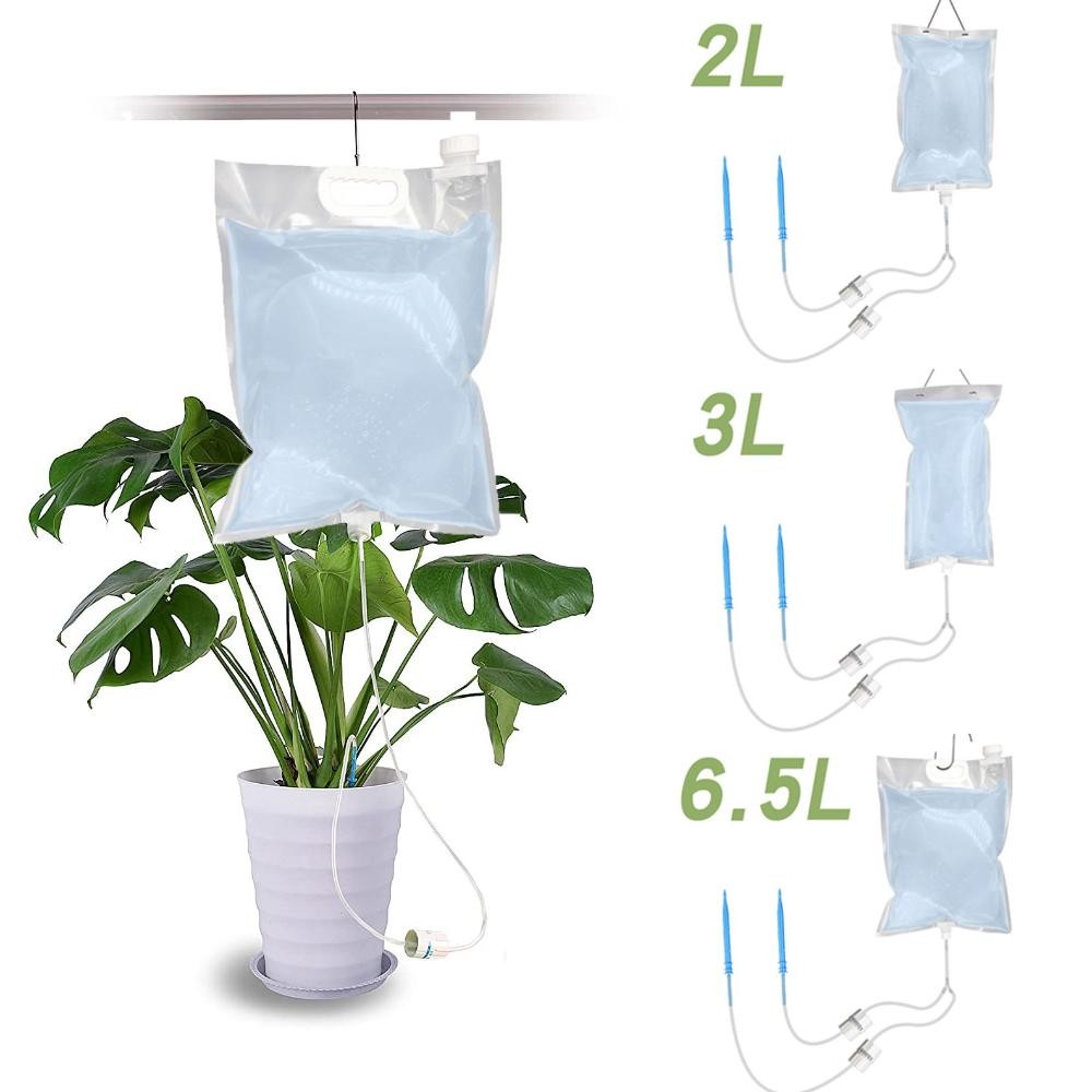2/3/6.5L Automatic Plant Irrigation Bag Watering Bag Adjustable Garden Pots Drip Needle Device Garde