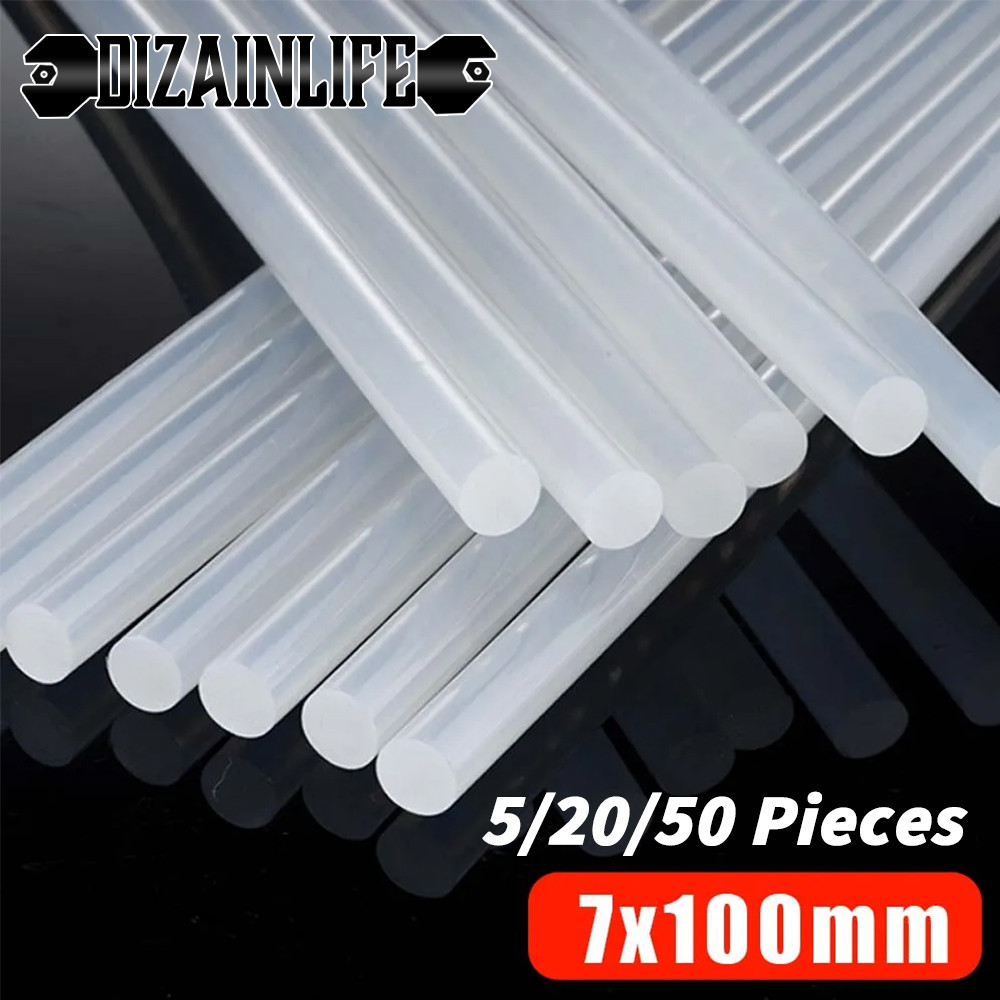 

5/20/50Pcs Hot Melt Glue Sticks High Temperature Resistant Hot Glue Gun Sticks Rod 7mm High-Adhesive Craft Album DIY Repair Tool