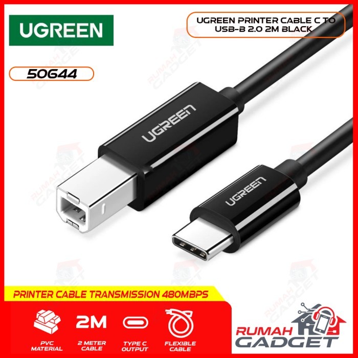 UGREEN-50446 - KABEL PRINTER - PRINTER CABLE USB-C TO USB-B 2.0 Kabel Data And Printer Scanner Compu