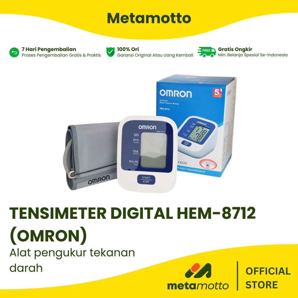 Omron Tensimeter Digital HEM-7124 - Metamotto