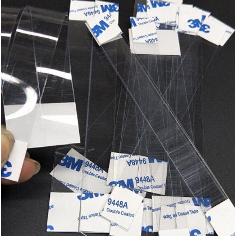 

100pcs Label Harga Mika / Plastik Mika Display Kartu / Price Tag Mika PVC