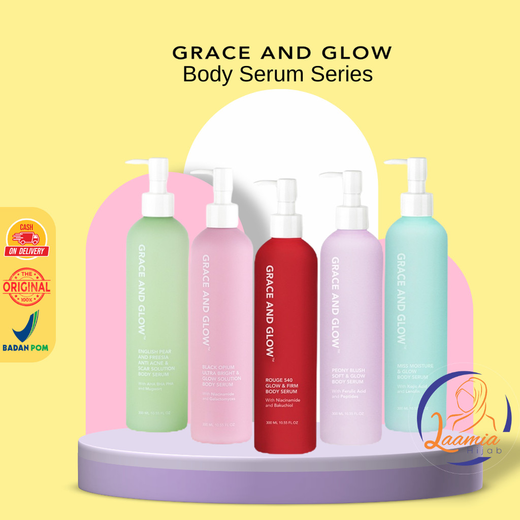 Najmia Grace and Glow Body Serum Black Opium Ultra Bright - Body Lotion Grace n Glow  Body Serum