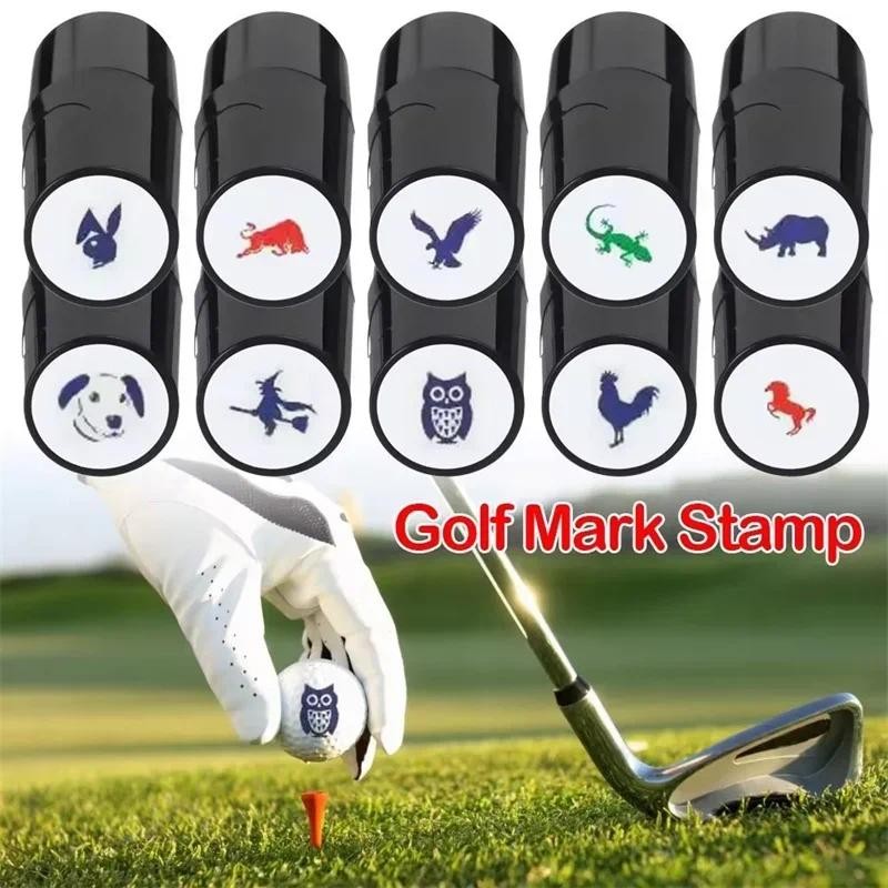 

New High Quality Plastic Quick-dry Multicolors Mark Seal Golf Accessories Golf Ball Stamper Stamp Marker Golf player gifts