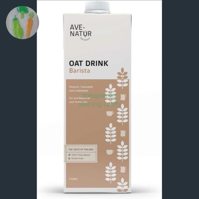 

AVE-NATUR OAT DRINK BARISTA 1000ML Susu oat (oat milk)
