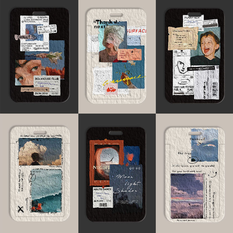 

ID CARD HOLDER, tempat kartu gaya ilustrasi Eropa dan Amerika, cocok untuk kantor/sekolah, tempat kartu pelajar/tempat kartu transportasi, tempat kartu akses, tempat kartu kreatif dan modis, dengan tali bahu bebas.